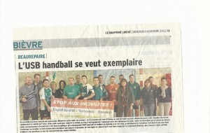 DL, Mercredi 6 Novembre 2013 : le fair-play, une valeur prédominante du handball
