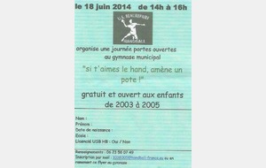 Portes Ouvertes les 18 et 25 Juin