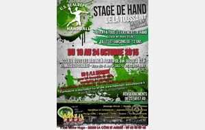 STAGE DE HANDBALL VACANCES DE LA TOUSSAINT