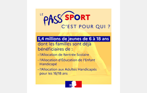Dispositif Pass'Sport: Une aide de 50 Euros