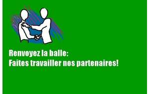RENVOYEZ LA BALLE: FAITES TRAVAILLER NOS SPONSORS!!!