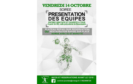 Grande Soirée de Présentation des Equipes