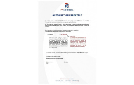 Licence: Attention à l'autorisation parentale