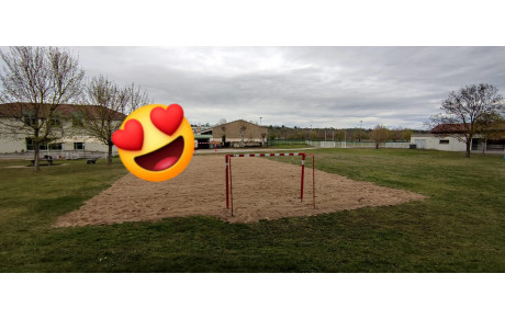 Un terrain en sable permanent !