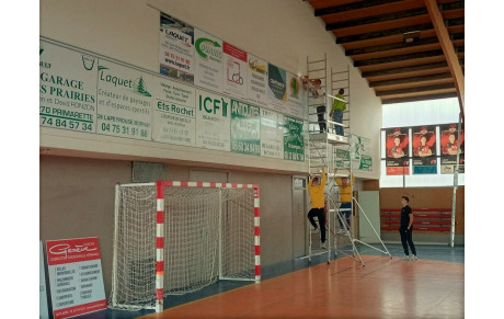 Opération Relooking pour le gymnase