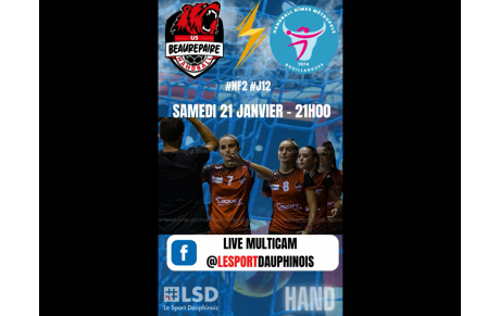 Trois matchs N2F retransmis depuis Beaurepaire