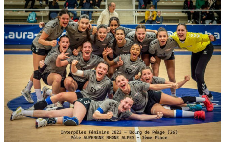 Interpôles F 2023: 3ème place pour le Pôle AURA