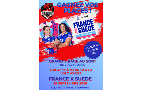 Gagnez vos places pour France-Suède !